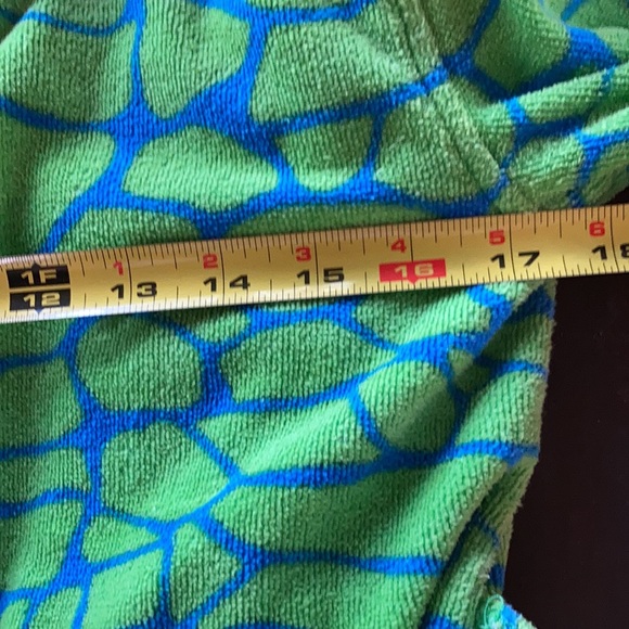 SAINT EVE Dinosaur Swim Coverup Bathrobe With Hood Size Small 7/8 - Picture 11 of 12